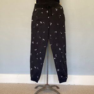 Girls Champion B&W star logo print joggers sweatpants size L